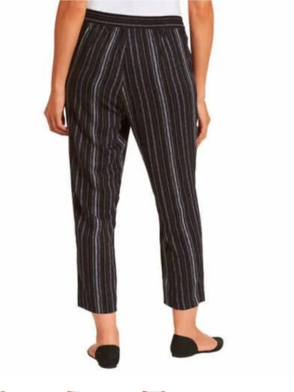 ✨ NWT Jessica Simpson Cadie Crop Palazzo Pants – Black Stripe (Size M) ✨ - Picture 15 of 15